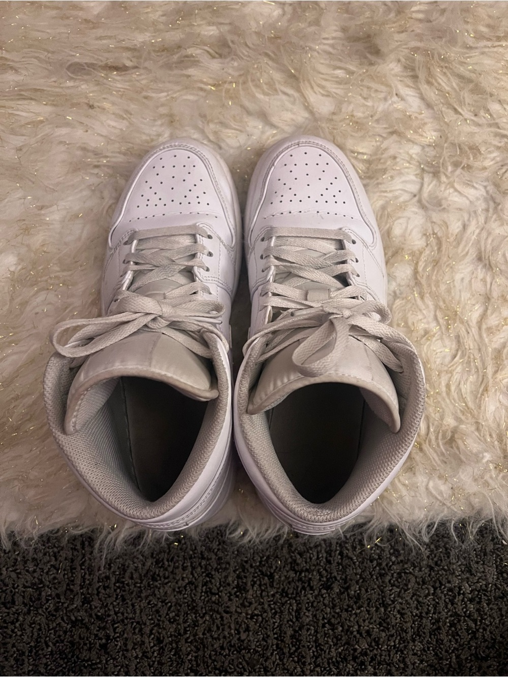 Jordan Soft White Low-Top Sneaker Interior View